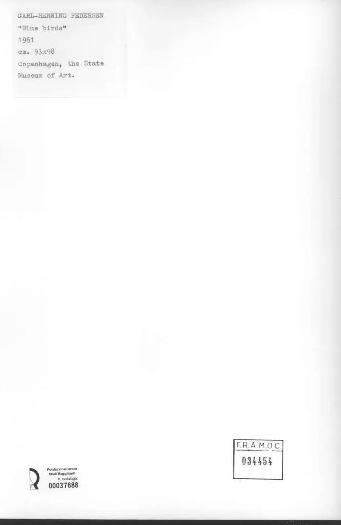 Anonimo , Pedersen, Carl Henning - sec. XX , retro