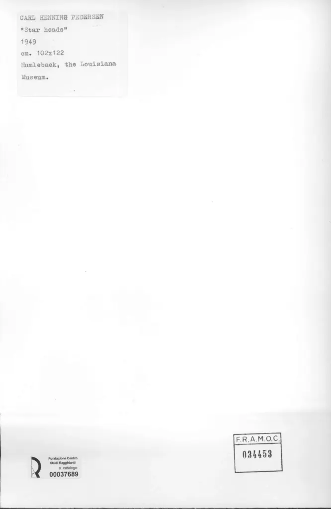 Anonimo , Pedersen, Carl Henning - sec. XX , retro