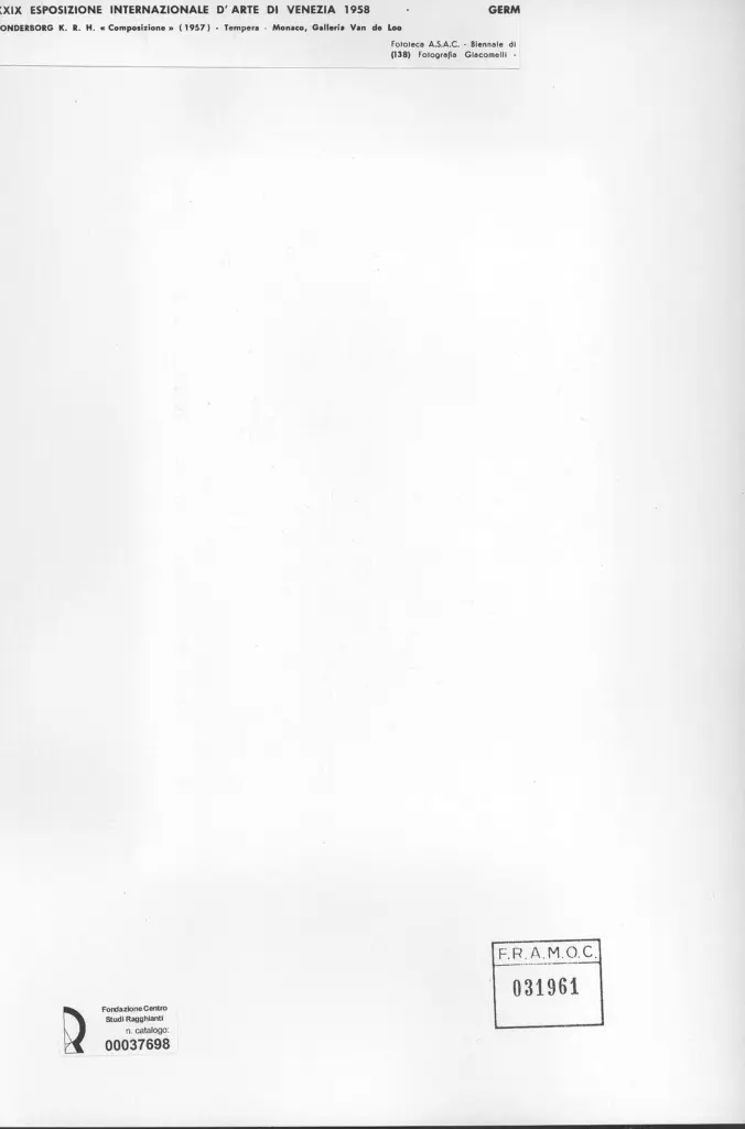 Giacomelli , Sonderborg, K.R.H. - sec. XX - Composizione , retro