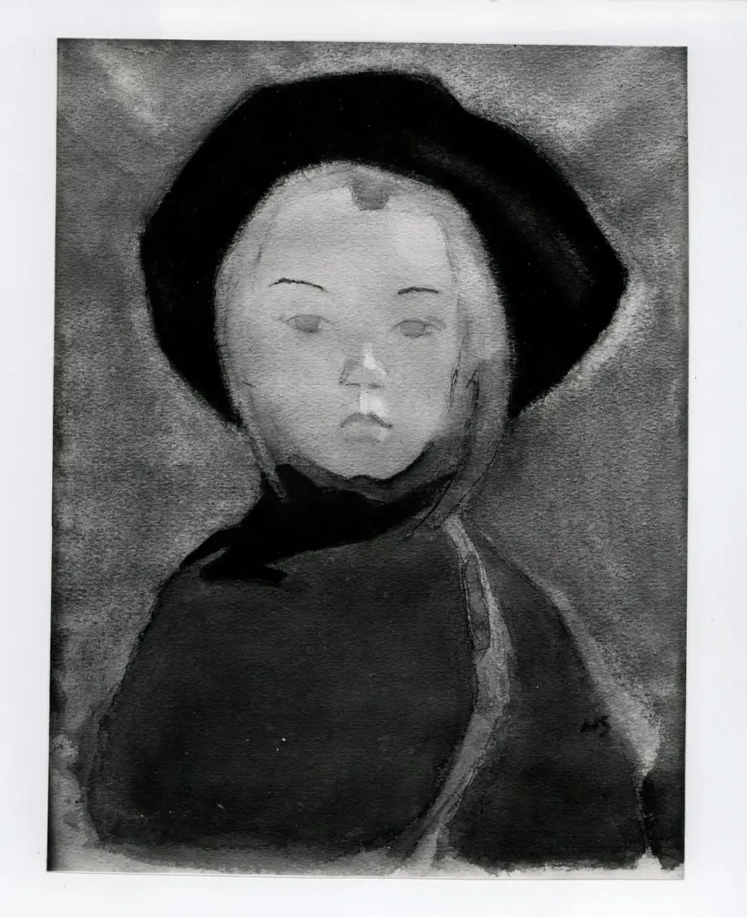 A.F.I. Agenzia Fotografica Industriale , Schjerfbeck, Helene - sec. XX - Ragazza con nastro celeste , fronte