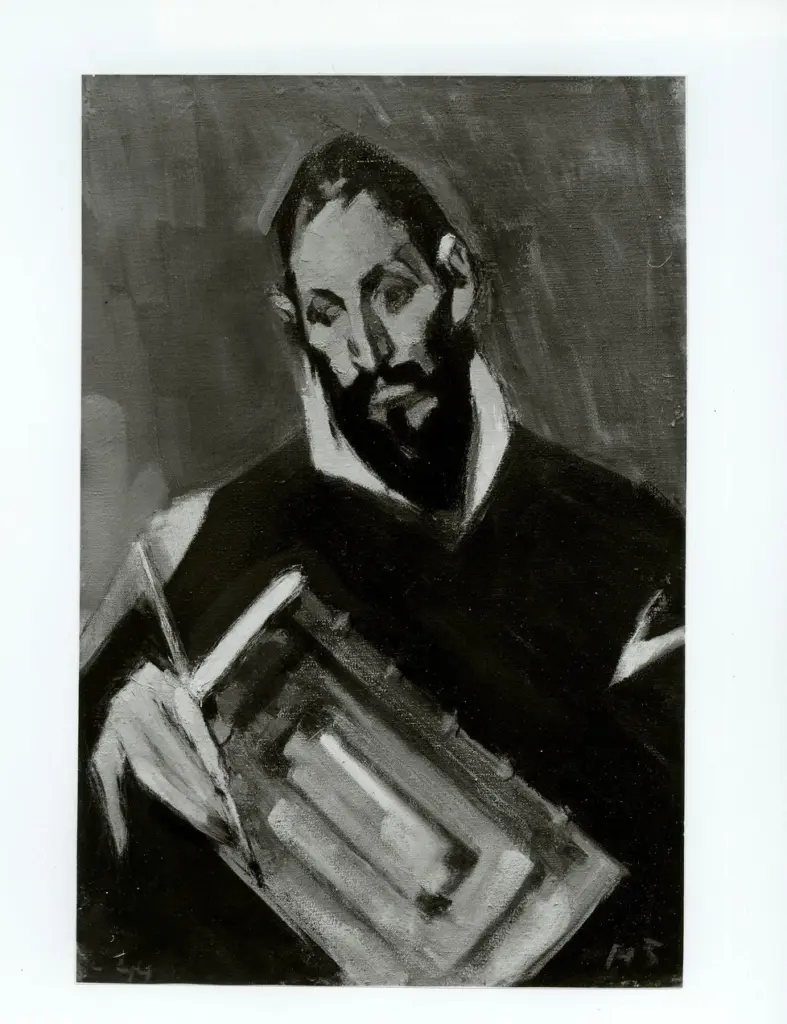 A.F.I. Agenzia Fotografica Industriale , Schjerfbeck, Helene - sec. XX - Autoritratto di El Greco, da El Greco , fronte