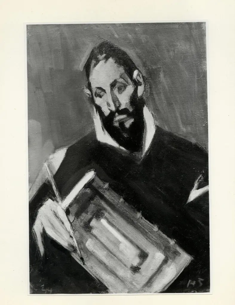 A.F.I. Agenzia Fotografica Industriale , Schjerfbeck, Helene - sec. XX - Autoritratto di El Greco, da El Greco , fronte