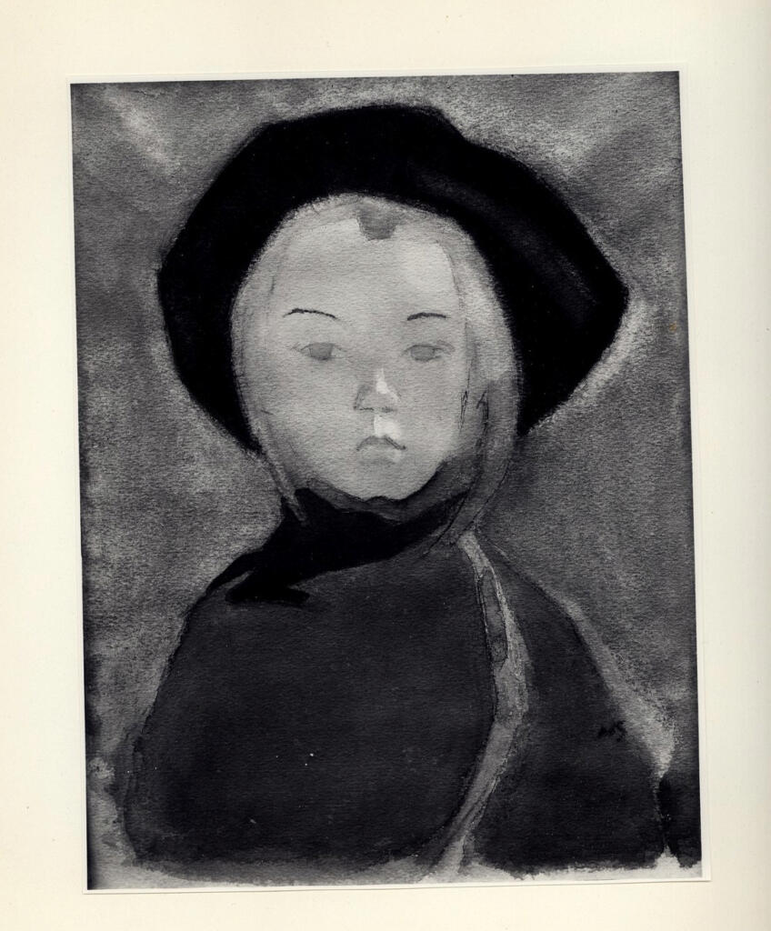 A.F.I. Agenzia Fotografica Industriale , Schjerfbeck, Helene - sec. XX - Ragazza con nastro celeste , fronte