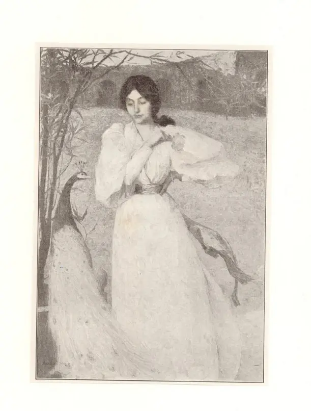 Aman-Jean, Edmond , La Jeune Fille au Paon