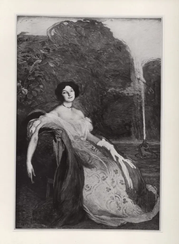 Anonimo , Aman-Jean, E. - sec. XIX/XX - Portrait de Mll V.G. , fronte