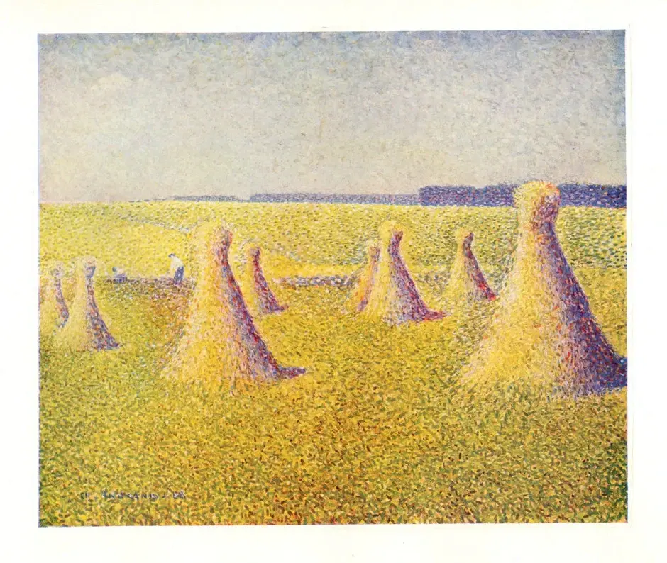 Anonimo , Angrand, Charles - sec. XIX - Haystacks , fronte