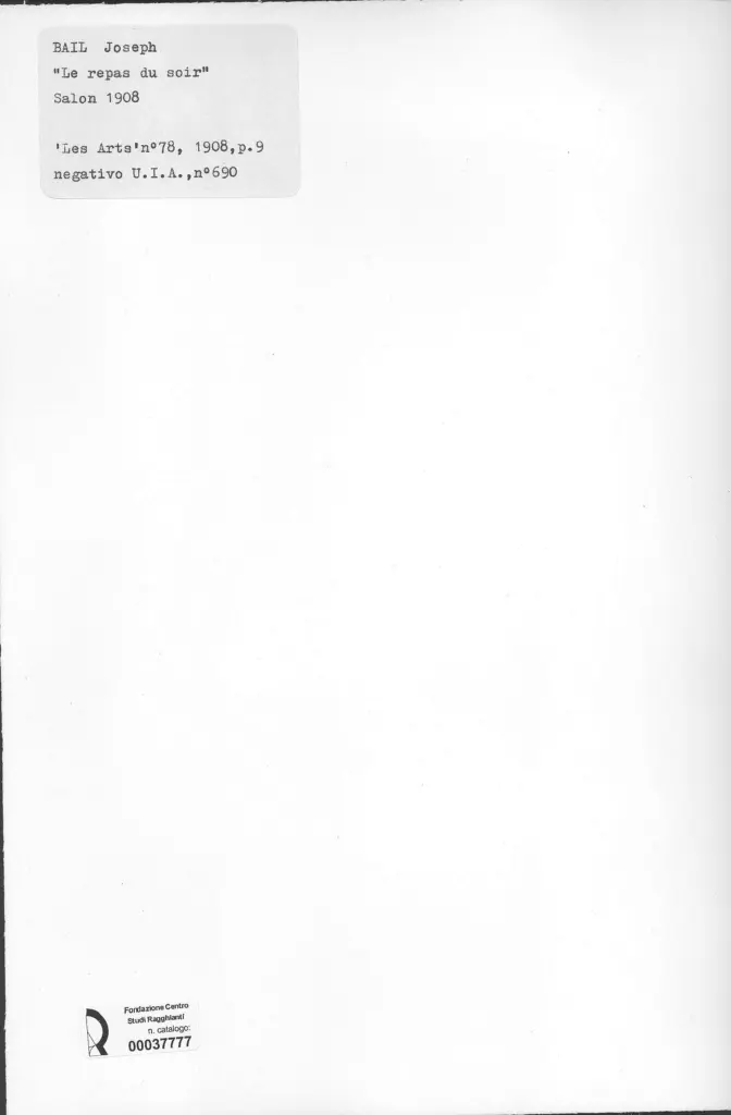 Anonimo , Bail, Joseph - sec. XIX - Le repas du soir , retro