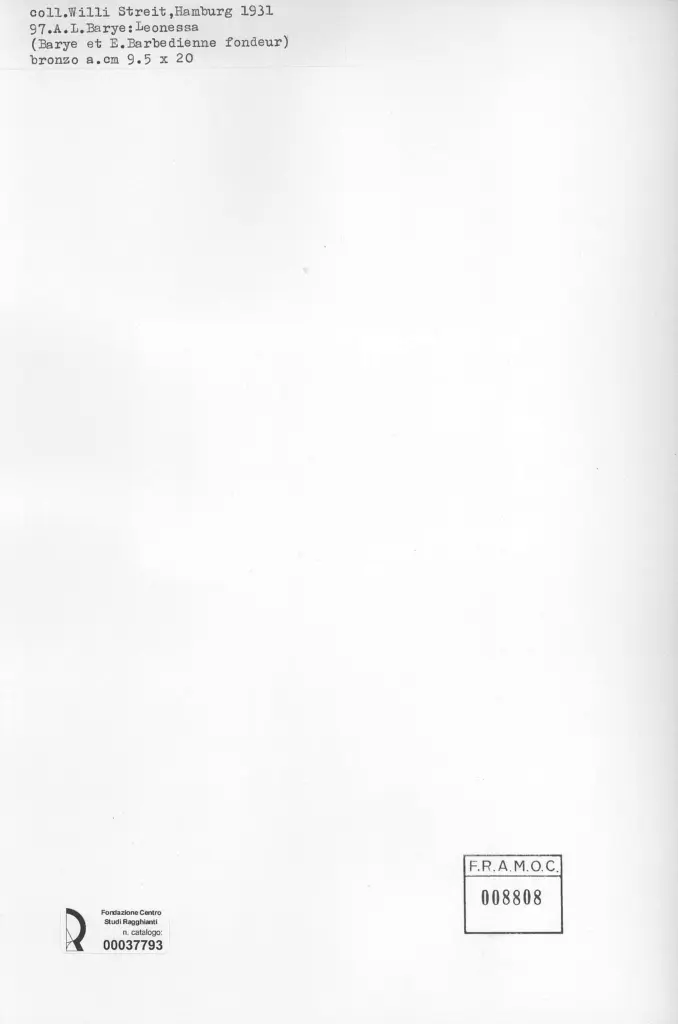 Anonimo , Barye, Antoine Louis , retro