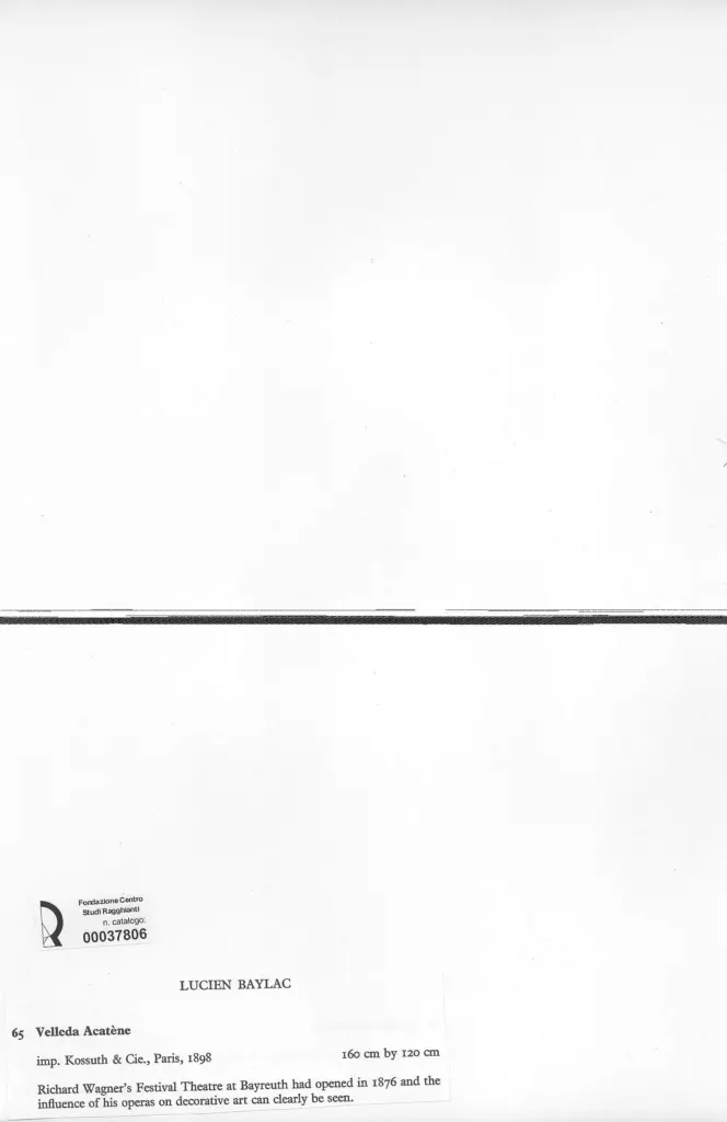 Anonimo , Baylac, Lucien - sec. XIX - Velleda Acat&egrave;ne , retro