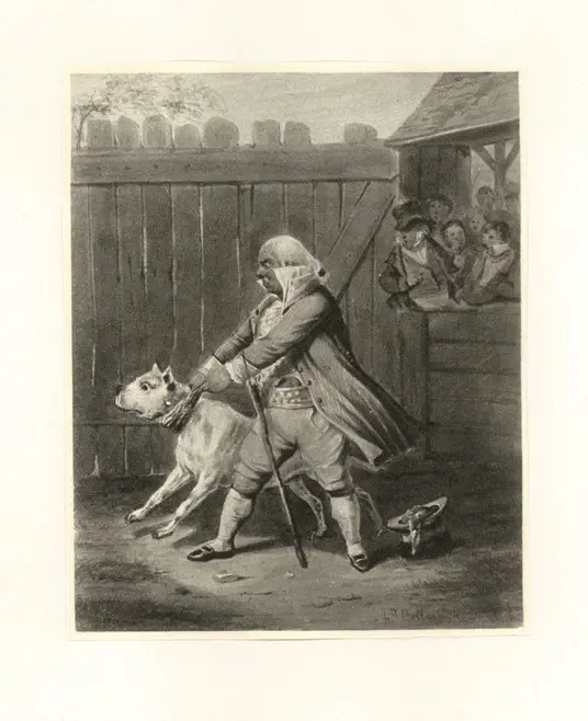 Anonimo , Bellang&egrave;, Joseph-Louis-Hippolyte - sec. XIX - Disegno , fronte