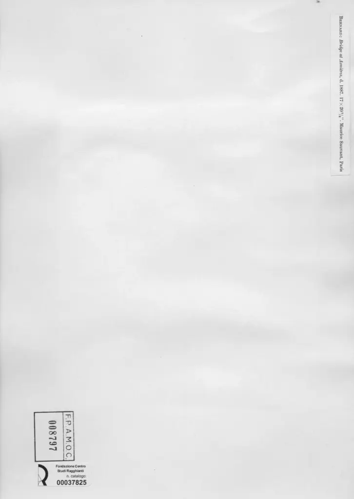 Anonimo , Bernard, Emile - sec. XIX - Bridge at Asni&egrave;res , retro