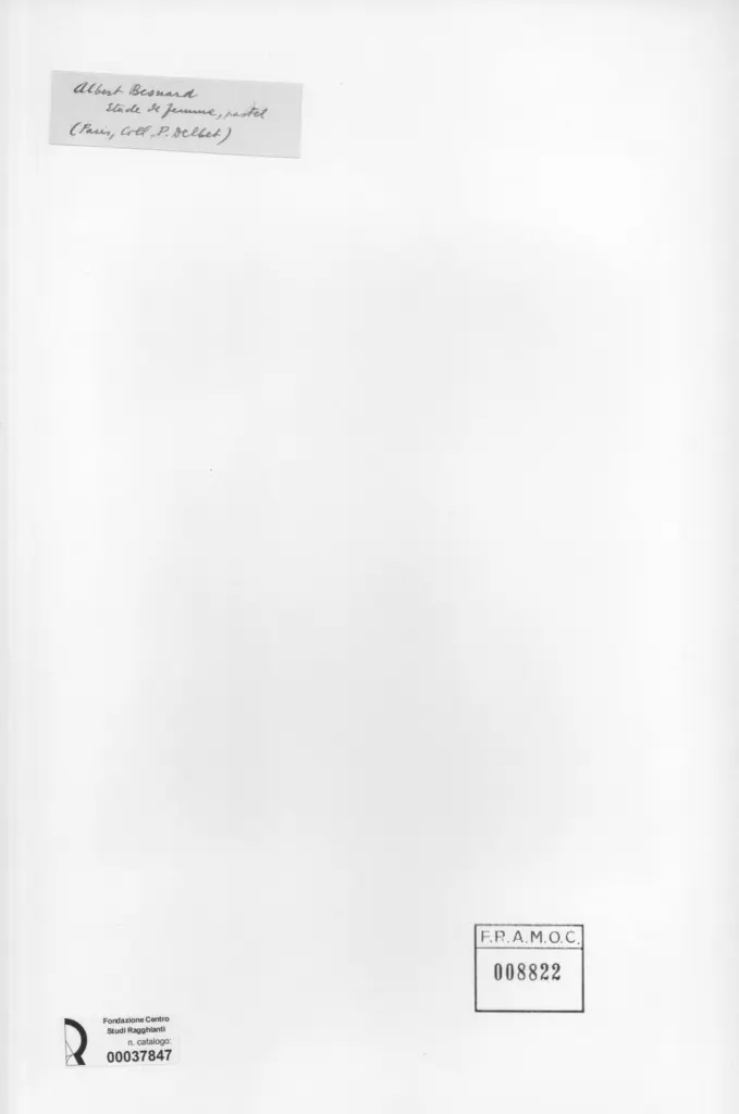 Anonimo , Besnard, Albert - sec. XIX - Stude de femme , retro