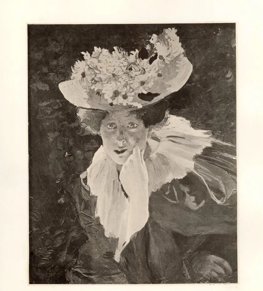 Anonimo , Besnard, Albert - sec. XIX/ XX - Etude de Femme , fronte