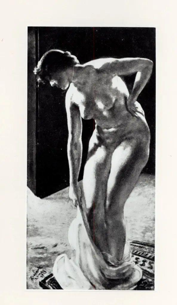 Anonimo , Besnard, Albert - sec. XIX/ XX - Donna che si sveste , fronte