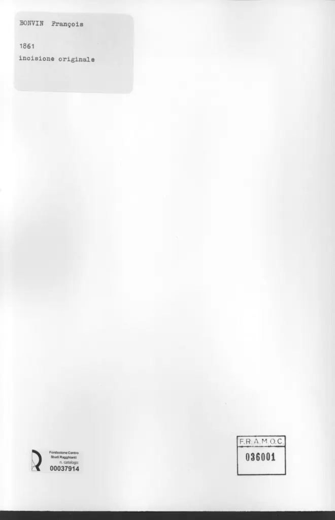 Anonimo , Bonvin, Fran&ccedil;ois - sec. XIX - Bambino seduto , retro