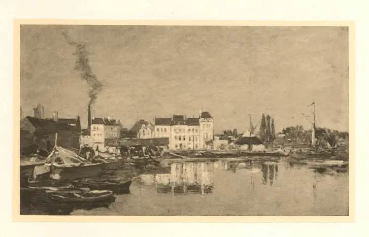 Boudin, Edouard , Le port de Bruxelles