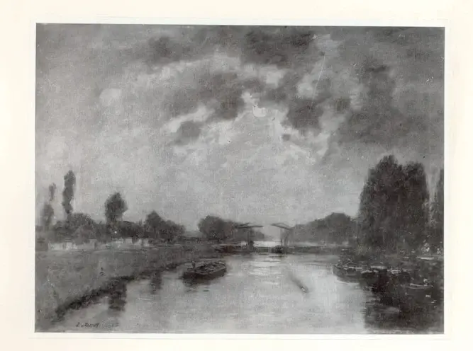 Anonimo , Boudin, Eug&egrave;ne - sec. XIX - Canal d'Abbeville , fronte