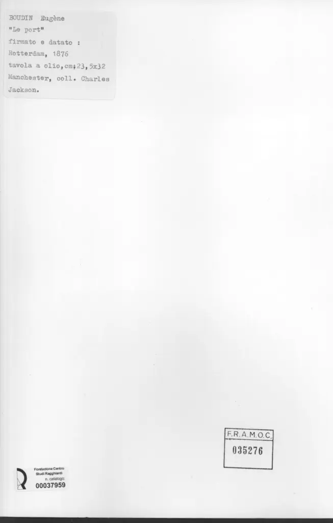 Anonimo , Boudin, Eug&egrave;ne - sec. XIX - Le port , retro