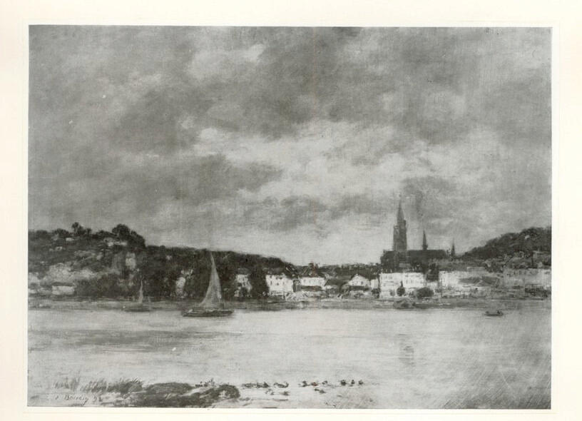 Anonimo , Boudin, Eugène - sec. XIX - Vue de Candebec , fronte