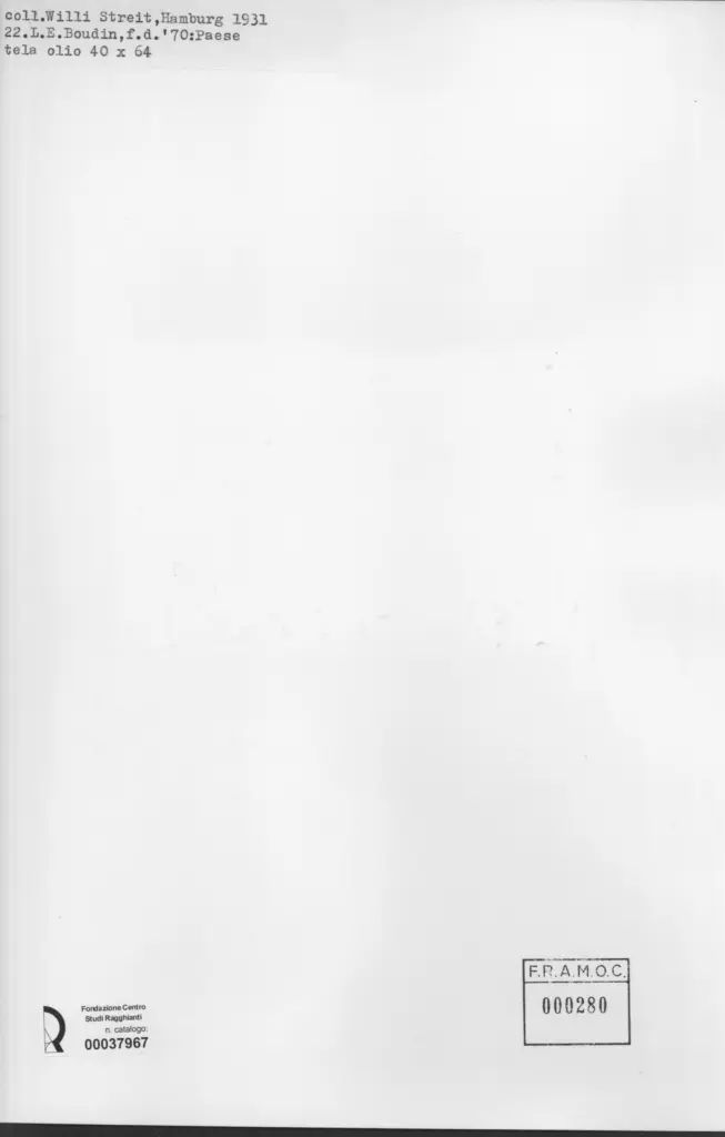 Anonimo , Boudin, Eug&egrave;ne sec. XIX , retro