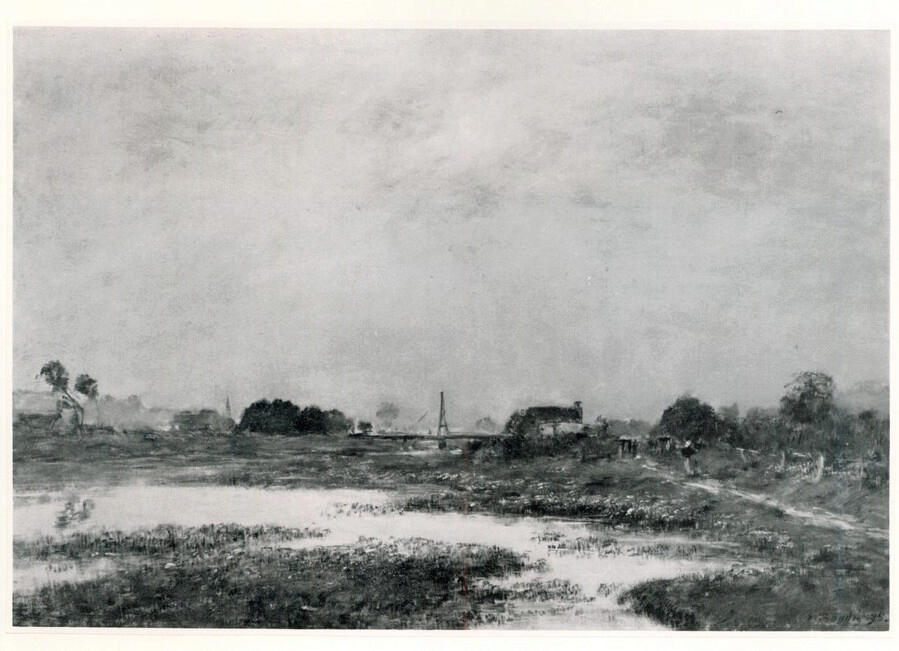 Anonimo , Boudin, Eugène - sec. XIX - Rive de la Touques , fronte