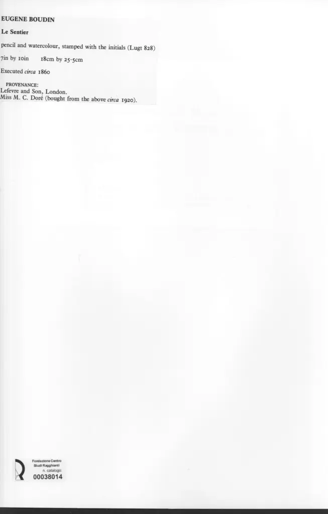 Anonimo , Boudin, Eug&egrave;ne - sec. XIX , retro