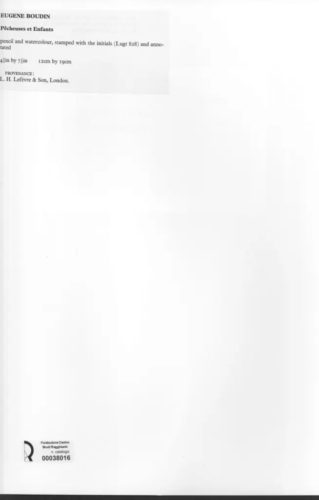 Anonimo , Boudin, Eug&egrave;ne , retro