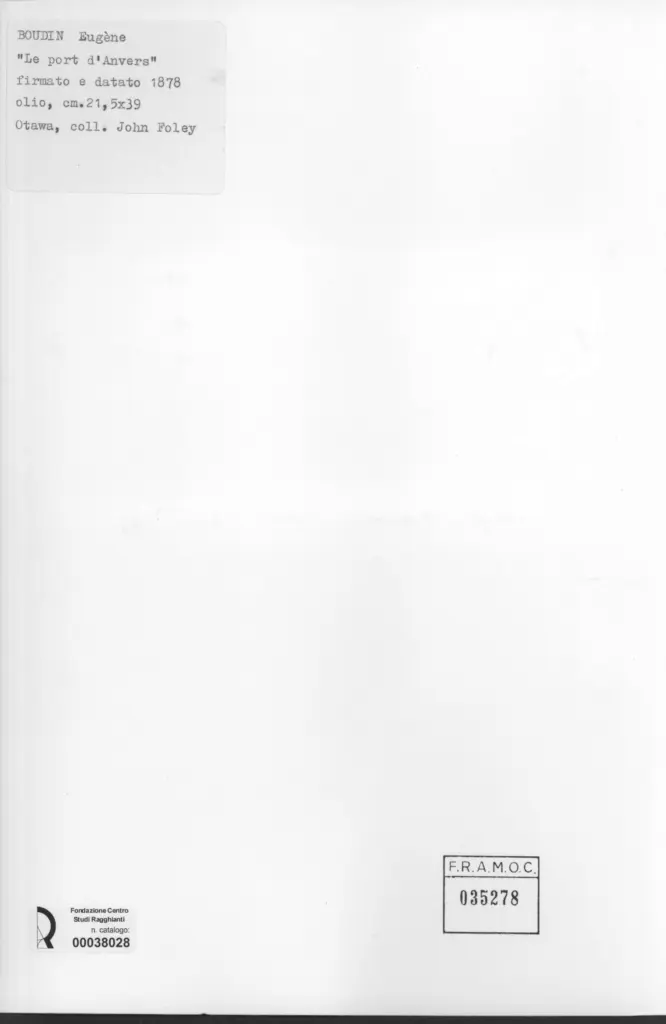 Anonimo , Boudin, Eug&egrave;ne - sec. XIX - Le Port d'Anvers , retro