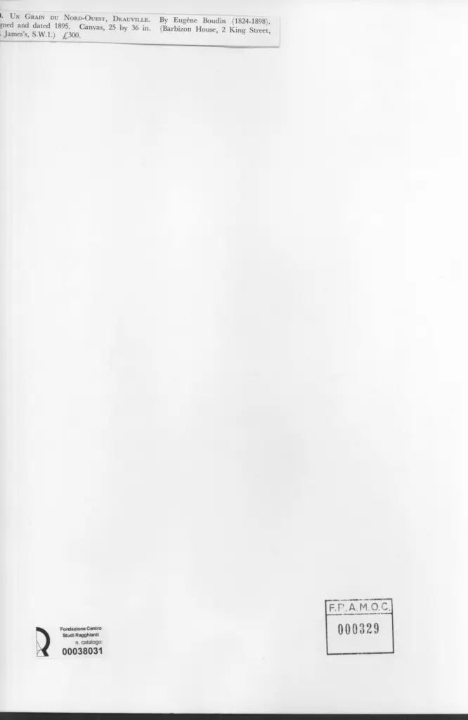 Anonimo , Boudin, Eug&egrave;ne - sec. XIX , retro