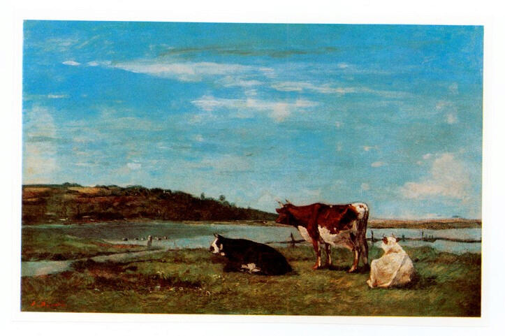 Anonimo , Boudin, Eugène - sec. XIX - Bords de la Touques , fronte