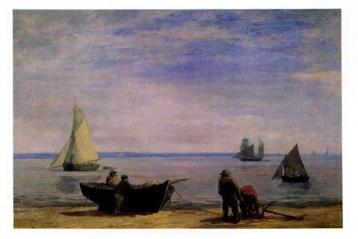 Anonimo , Boudin, Eug&egrave;ne - sec. XIX - Environs d'Honfleur , fronte