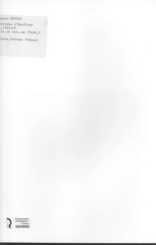 Anonimo , Boudin, Eug&egrave;ne - sec. XIX - Environs d'Honfleur , retro