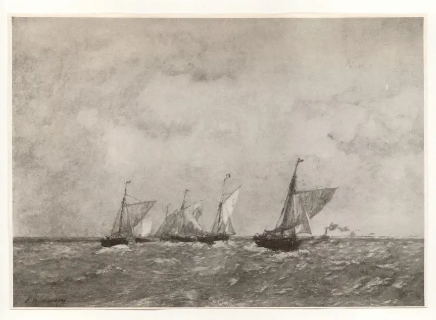 Boudin, Eugène , La rentrée des barques