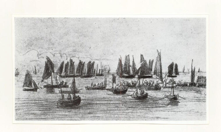 Anonimo , Boudin, Eugène - sec. XIX - Les Bateaux de Peche , fronte