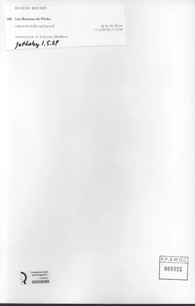 Anonimo , Boudin, Eug&egrave;ne - sec. XIX - Les Bateaux de Peche , retro