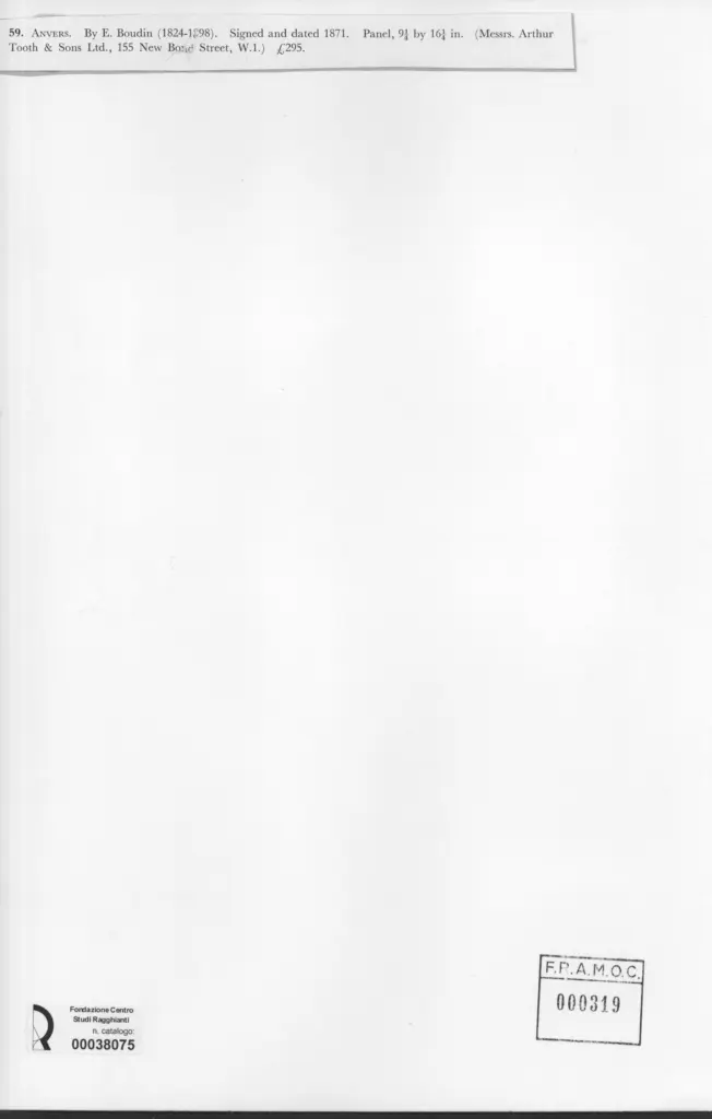 Anonimo , Boudin, Eug&egrave;ne - sec. XIX , retro