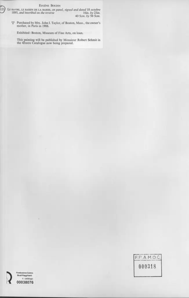 Anonimo , Boudin, Eugène - sec. XIX , retro