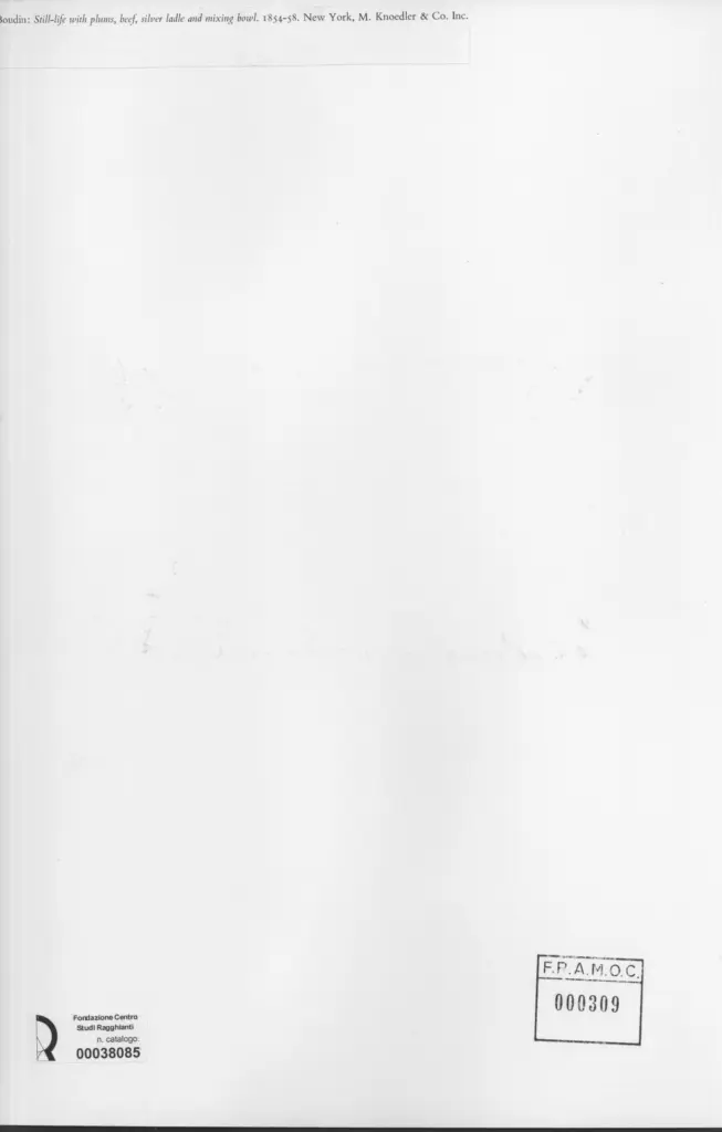 Anonimo , Boudin, Eug&egrave;ne - sec. XIX - Still-life with plums, beef, silver ladle and mixing bowl , retro