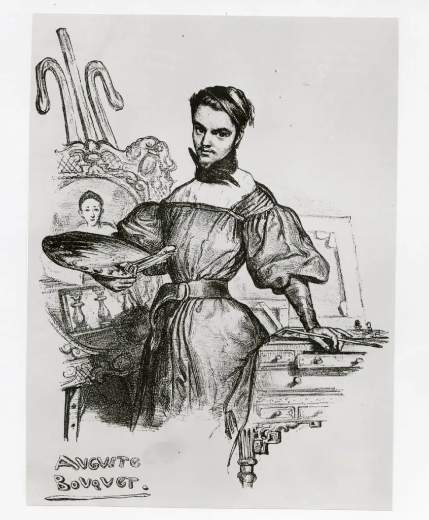 Anonimo , Bouquet, Auguste - sec. XIX - Ritratto , fronte