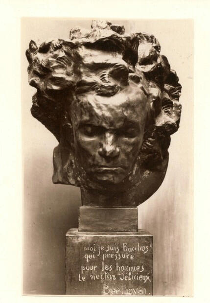 Anonimo , Bourdelle, Emile Antoine - sec. XIX - Beethoven , fronte