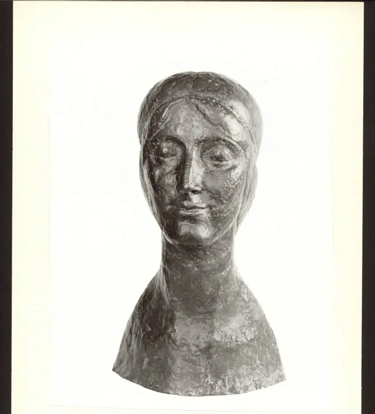 Anonimo , Bourdelle, Emile Antoine - sec. XX - Portrait l'Aviatrice Madeleine Charnaux (sans chignon) , fronte