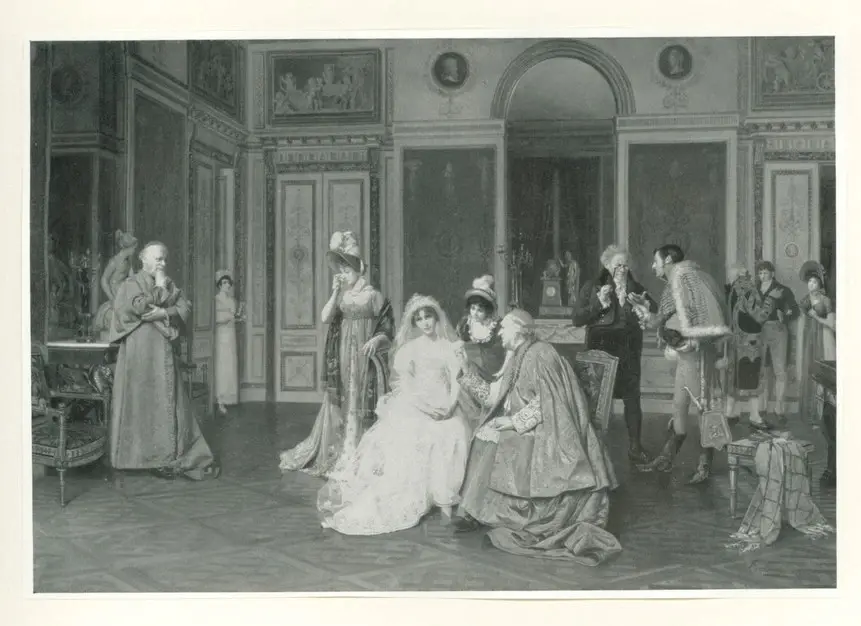 Anonimo , Brunery, Francesco - sec. XIX - Le Retard Du Fianc&eacute; , fronte