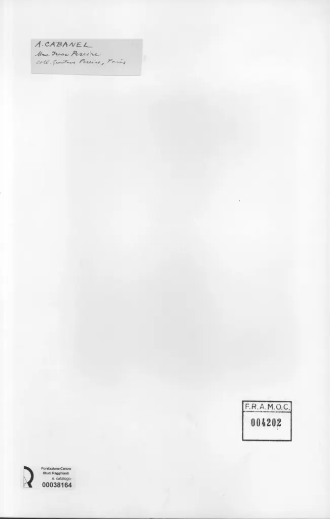 Anonimo , Cabanel, Alexandre - sec. XIX - Mme Isaac Pereire , retro