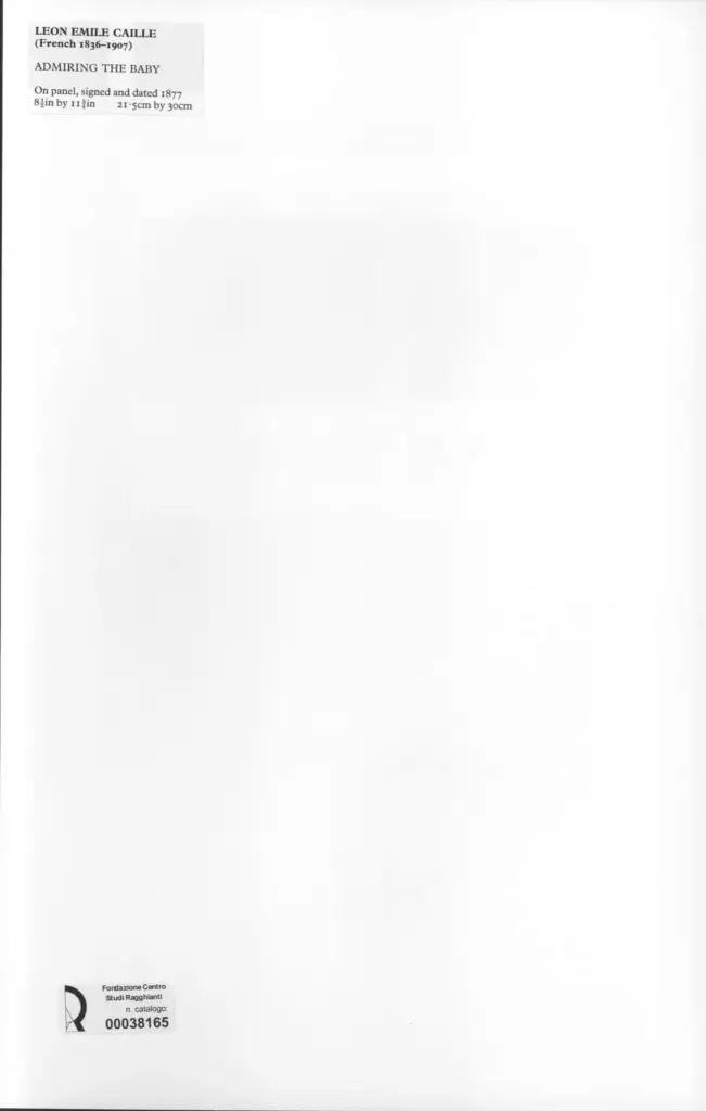 Anonimo , Caille, Leon-Emile - sec. XIX - Admiring the baby , retro