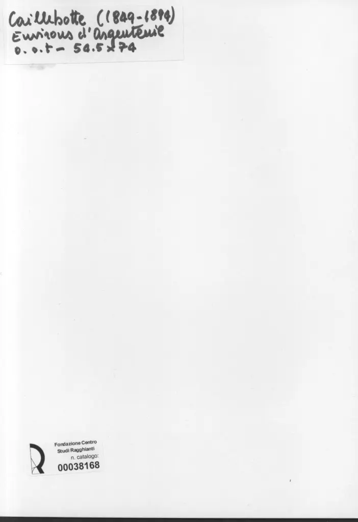 Anonimo , Caillebotte, Gustave - sec. XIX - Environs d'Argenteuil , retro