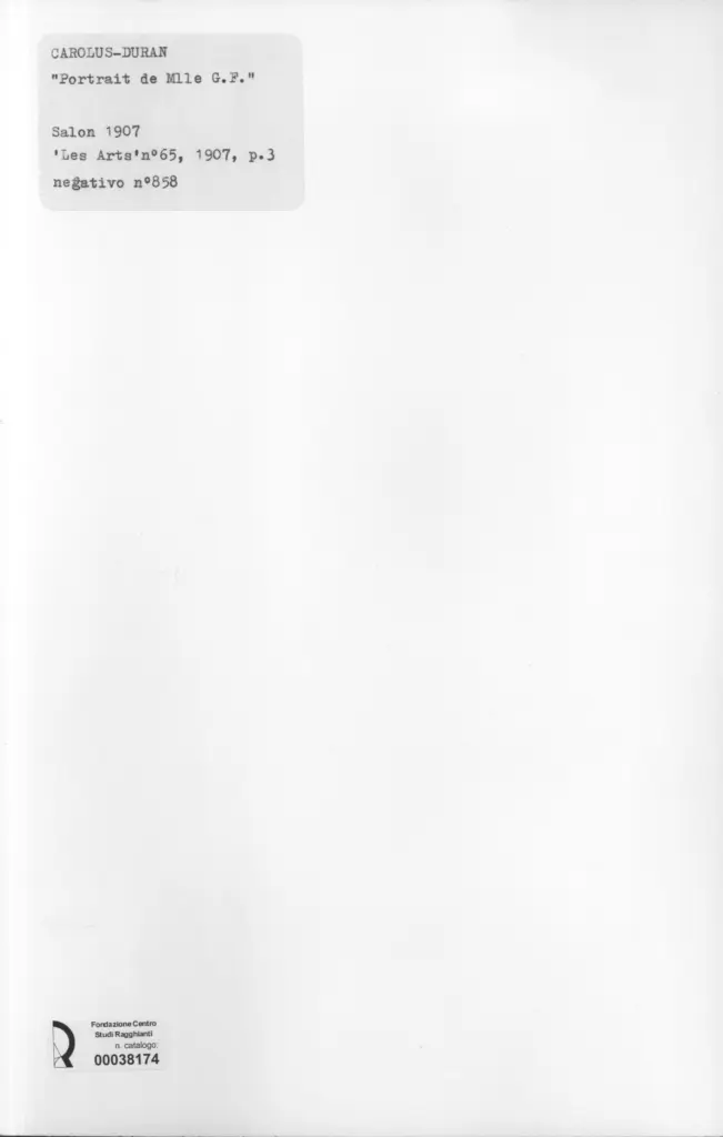 Anonimo , Durant, Charles-Emile-Auguste - sec. XX - Portrait de Mlle G. F. , retro