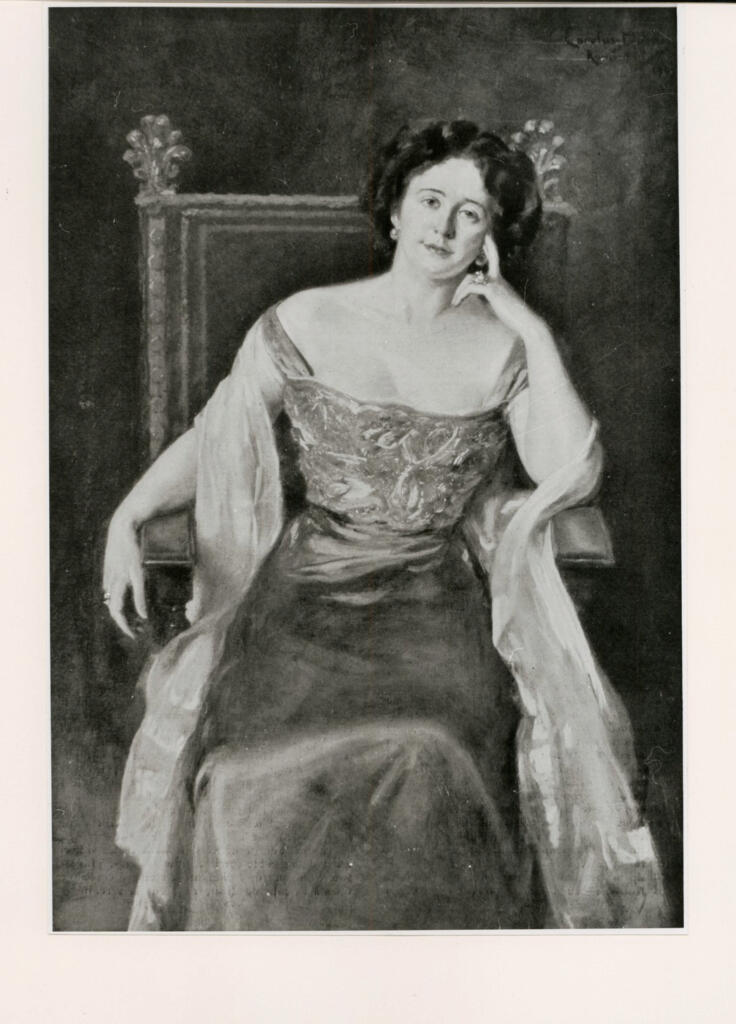 Anonimo , Durant, Charles-Emile-Auguste - sec. XIX - Portrait de Mme E. de S. , fronte