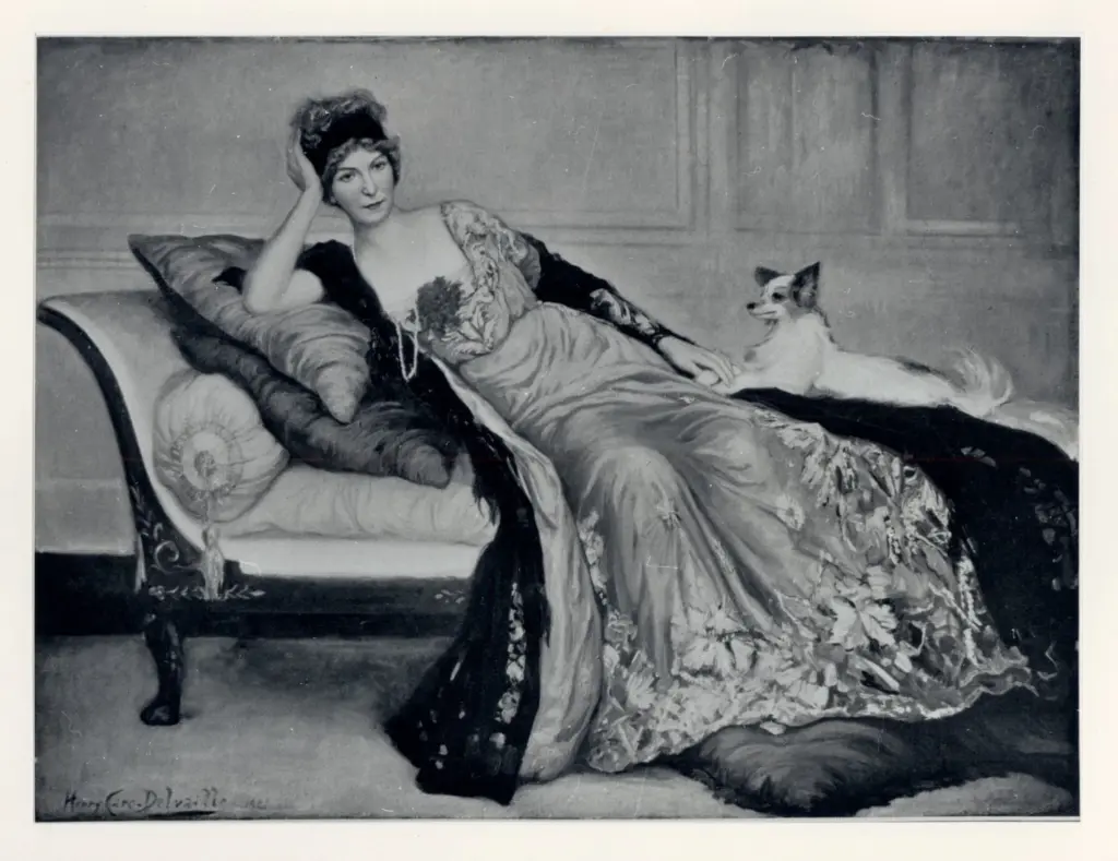 Anonimo , Caro-Delvaille, Henri - sec. XX - Portrait de Mme Simone , fronte