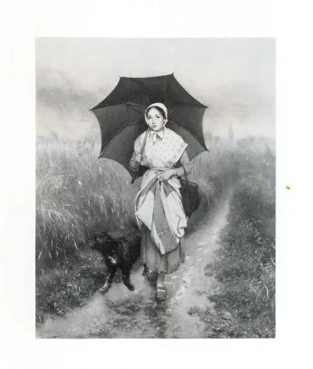 Anonimo , Carpentier, Evariste - sec. XIX - A rainy return home , fronte