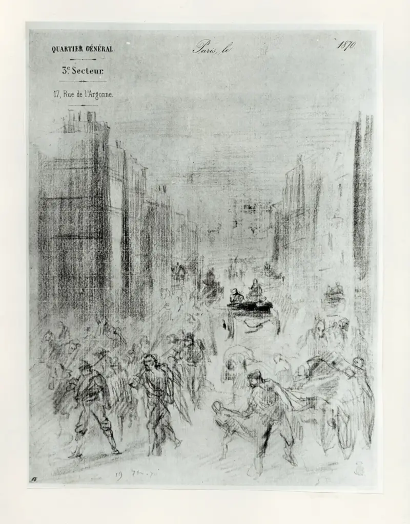 Carpeaux, Jean-Baptiste , Sommossa a Parigi